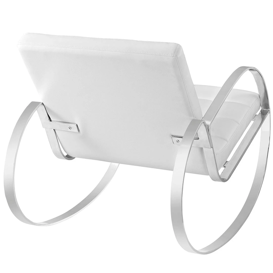 Modway Gravitas Upholstered Vinyl Lounge Chair Living Room