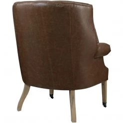 Modway Living Room Chart Upholstered Vinyl Lounge Chair In Brown
