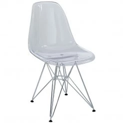Modway Paris Dining Clear Side Chair