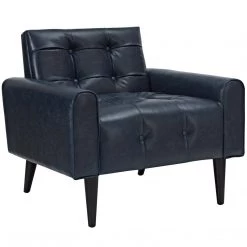 Modway Delve Upholstered Vinyl Accent Chair Living Room
