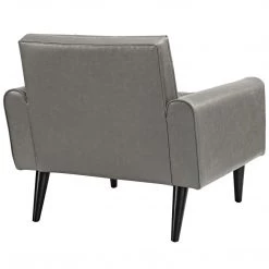Modway Delve Upholstered Vinyl Accent Chair Living Room