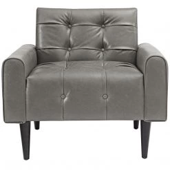 Modway Delve Upholstered Vinyl Accent Chair Living Room