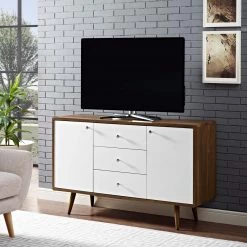 Modway Living Room Walnut Transmit Sideboard