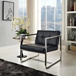 Modway Hover Upholstered Vinyl Lounge Chair