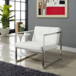 Modway Hover Upholstered Vinyl Lounge Chair