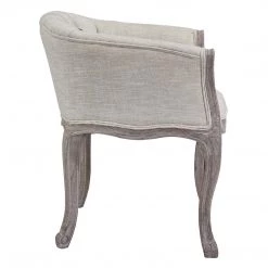 Modway Crown Vintage French Upholstered Fabric Accent Chair