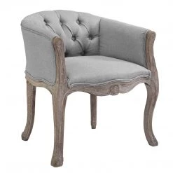 Modway Crown Vintage French Upholstered Fabric Accent Chair