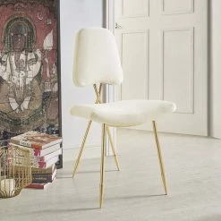 Modway Ponder Performance Velvet Dining Side Chair Living Room