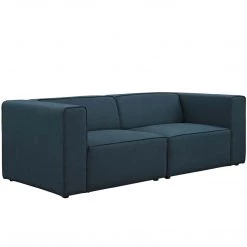 Modway Mingle 2 Piece Upholstered Fabric Sectional Living Room