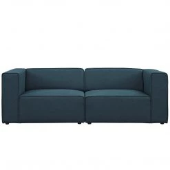 Modway Mingle 2 Piece Upholstered Fabric Sectional Living Room