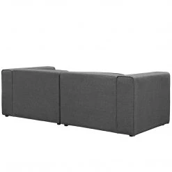 Modway Mingle 2 Piece Upholstered Fabric Sectional Living Room