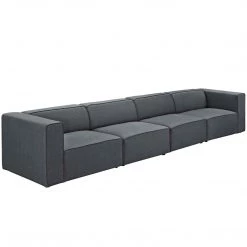 Modway Mingle 4 Piece Fabric Sectional
