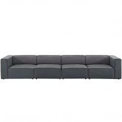 Modway Mingle 4 Piece Fabric Sectional