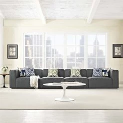 Modway Mingle 4 Piece Fabric Sectional