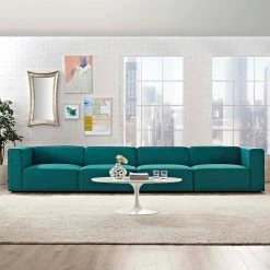 Modway Mingle 4 Piece Fabric Sectional