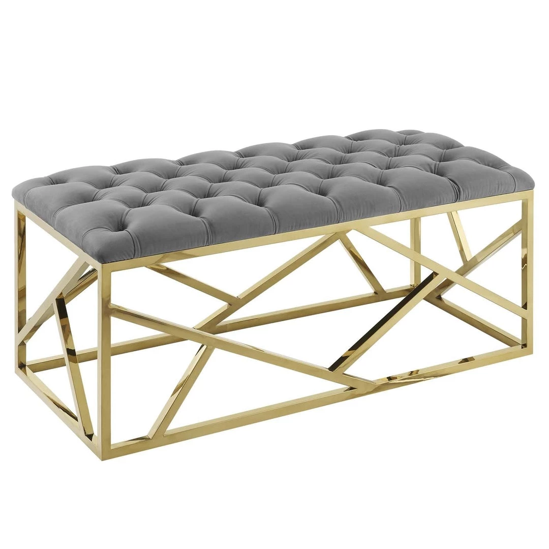 Modway Bedroom Ludo Tufted Velvet Bench