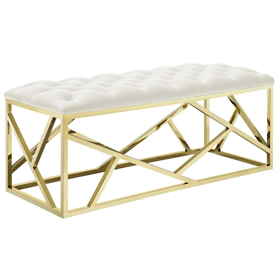 Modway Bedroom Ludo Tufted Velvet Bench