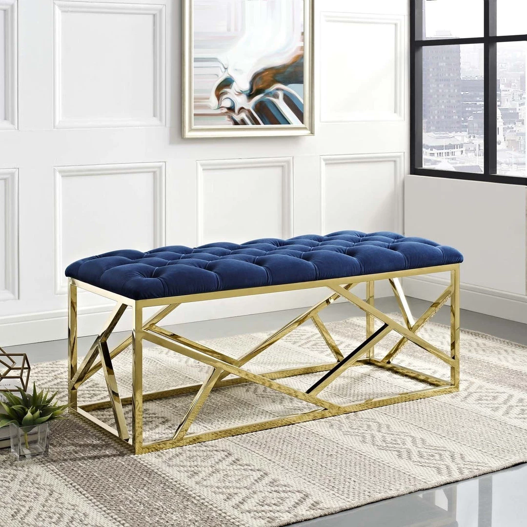 Modway Bedroom Ludo Tufted Velvet Bench