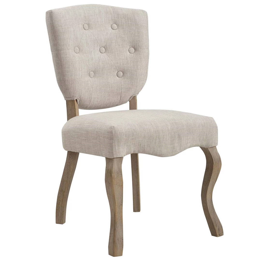Modway Bay Vintage French Linen Dining Chair