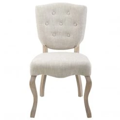 Modway Bay Vintage French Linen Dining Chair