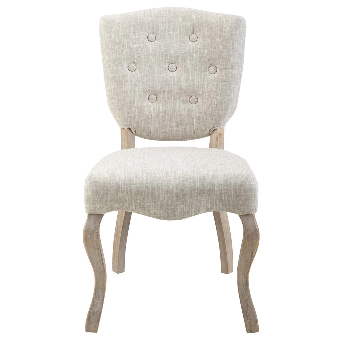 Modway Bay Vintage French Linen Dining Chair