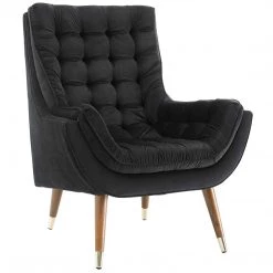 Modway Suggest Button Tufted Performance Velvet Lounge Chair