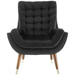 Modway Suggest Button Tufted Performance Velvet Lounge Chair