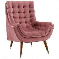 Modway Suggest Button Tufted Performance Velvet Lounge Chair