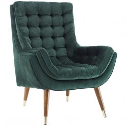 Modway Suggest Button Tufted Performance Velvet Lounge Chair