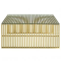 Modway Living Room Gold Gridiron Coffee Table
