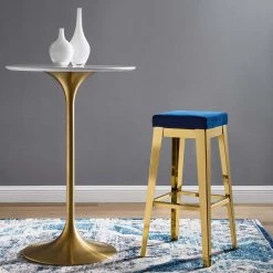 Modway Arrive Velvet Bar Stool