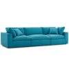Modway Cloud Down Filled 3 Piece Modular Sofa