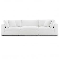 Modway Cloud Down Filled 3 Piece Modular Sofa