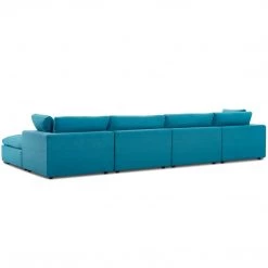Modway Living Room Cloud Down Filled 5 Pcs Modular Sectional