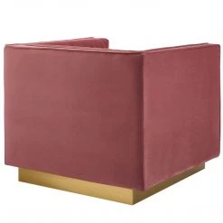 Modway Sanguine Vertical Channel Tufted Accent Performance Velvet Armchair