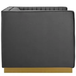 Modway Sanguine Vertical Channel Tufted Accent Performance Velvet Armchair