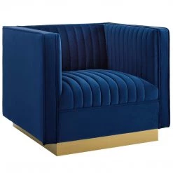 Modway Sanguine Vertical Channel Tufted Accent Performance Velvet Armchair