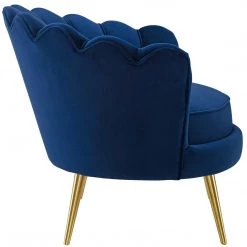 Modway Admire Scalloped Edge Performance Velvet Accent Armchair