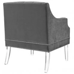 Modway Proverbial Tufted Button Accent Performance Velvet Armchair Living Room