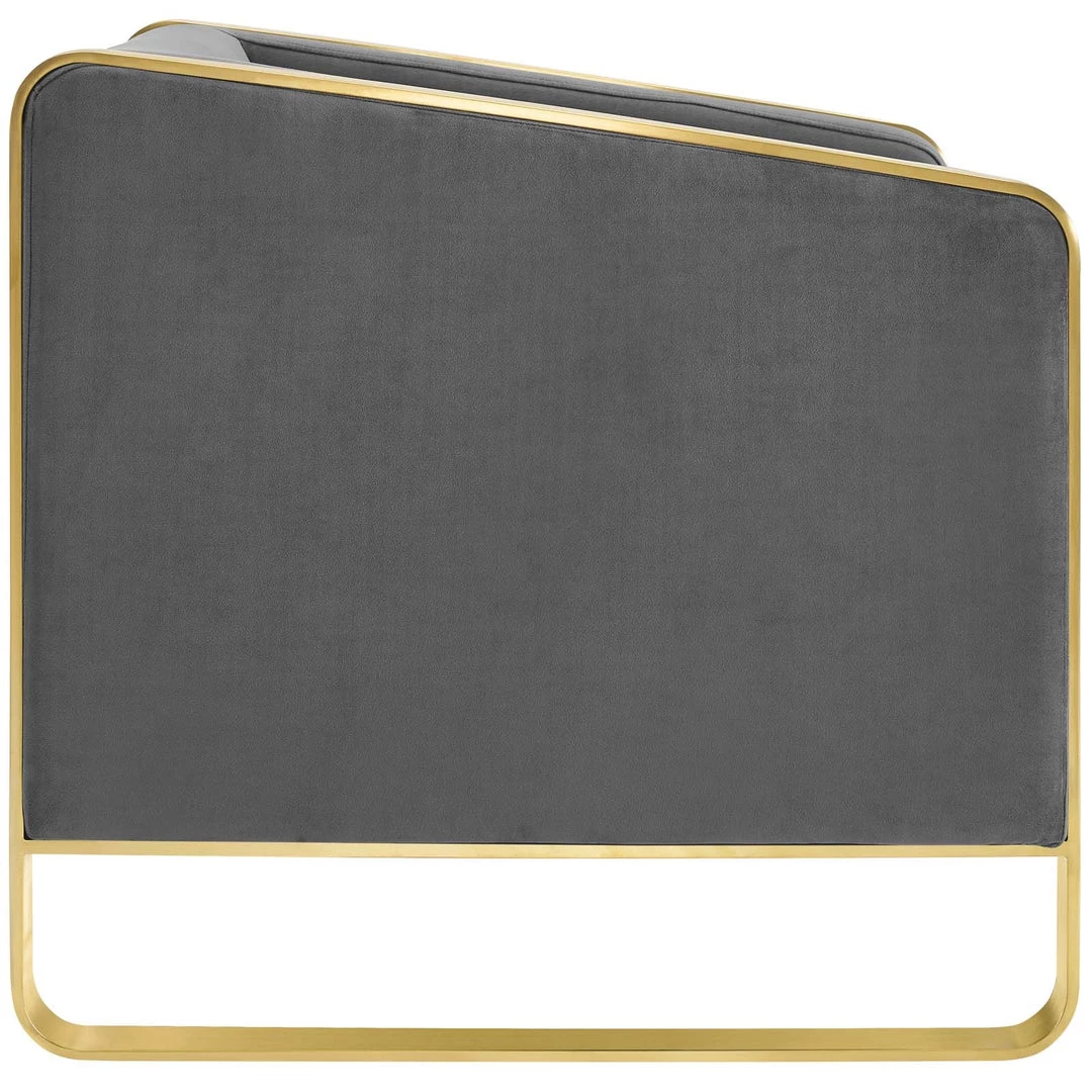 Modway Visualize Accent Club Lounge Performance Velvet Armchair Living Room