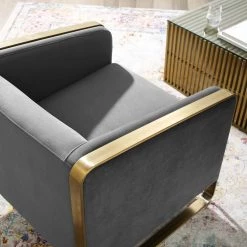 Modway Visualize Accent Club Lounge Performance Velvet Armchair Living Room