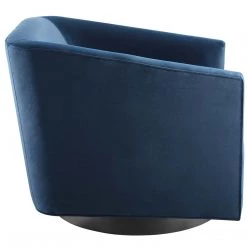 Modway Twist Accent Lounge Performance Velvet Swivel Chair Living Room