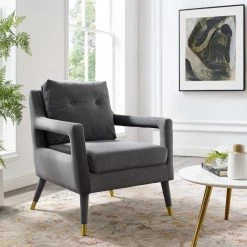 Modway Premise Velvet Armchair Living Room