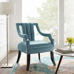 Modway Harken Performance Velvet Accent Chair Living Room