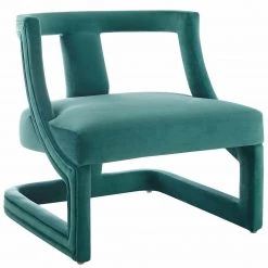 Modway Requisite Accent Lounge Performance Velvet Armchair Living Room