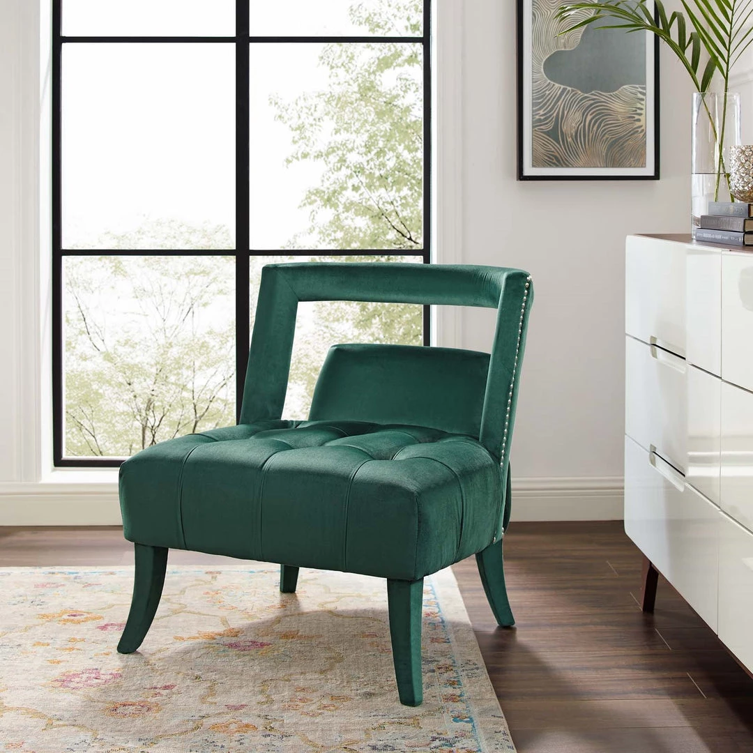 Modway Living Room Honor Accent Lounge Performance Velvet Armchair