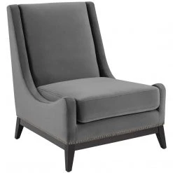 Modway Living Room Confident Accent Upholstered Performance Velvet Lounge Chair