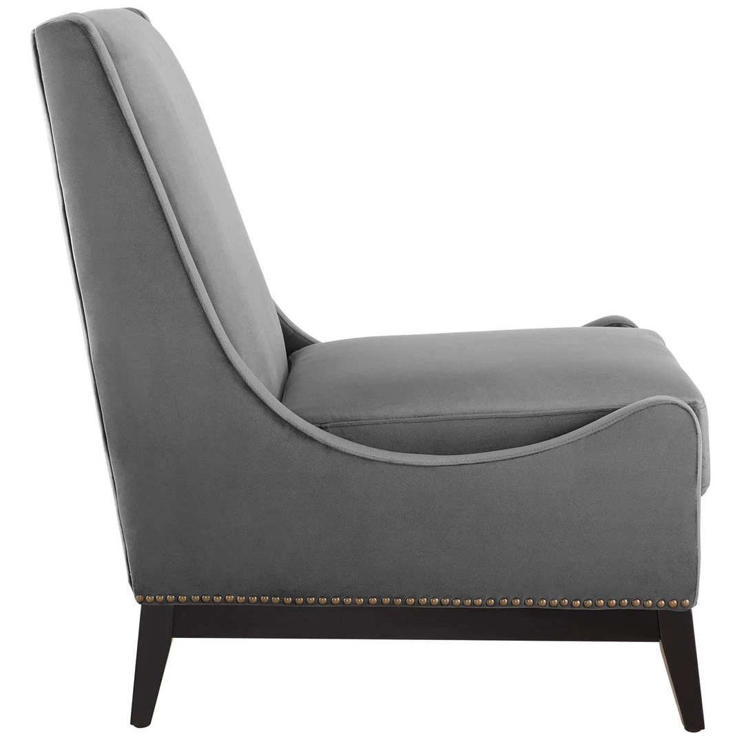 Modway Living Room Confident Accent Upholstered Performance Velvet Lounge Chair
