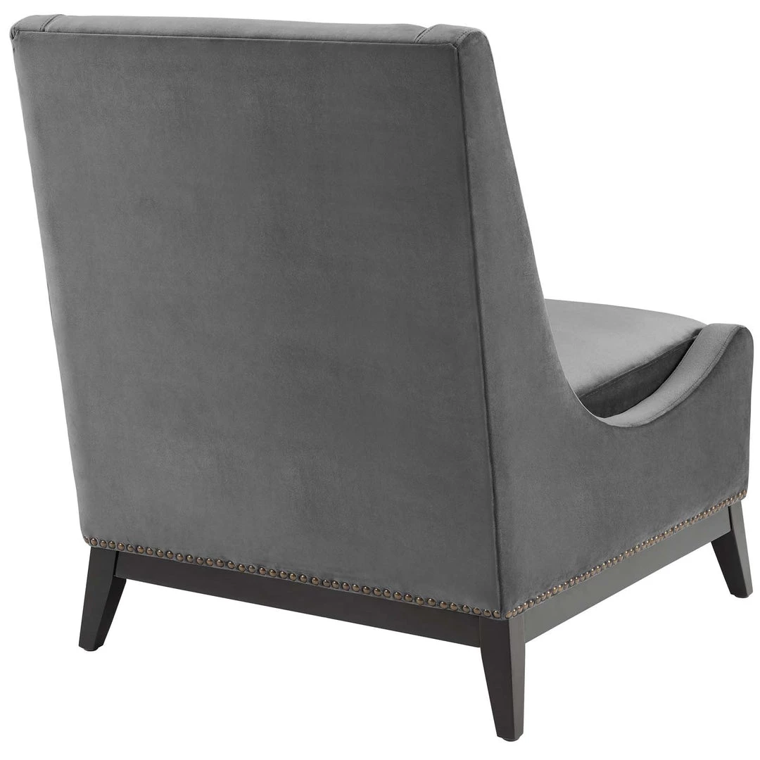 Modway Living Room Confident Accent Upholstered Performance Velvet Lounge Chair