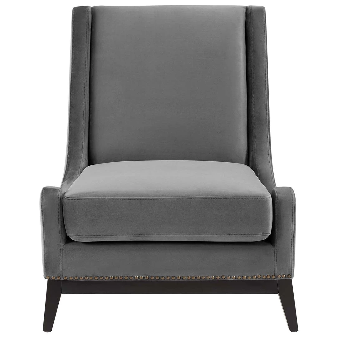 Modway Living Room Confident Accent Upholstered Performance Velvet Lounge Chair